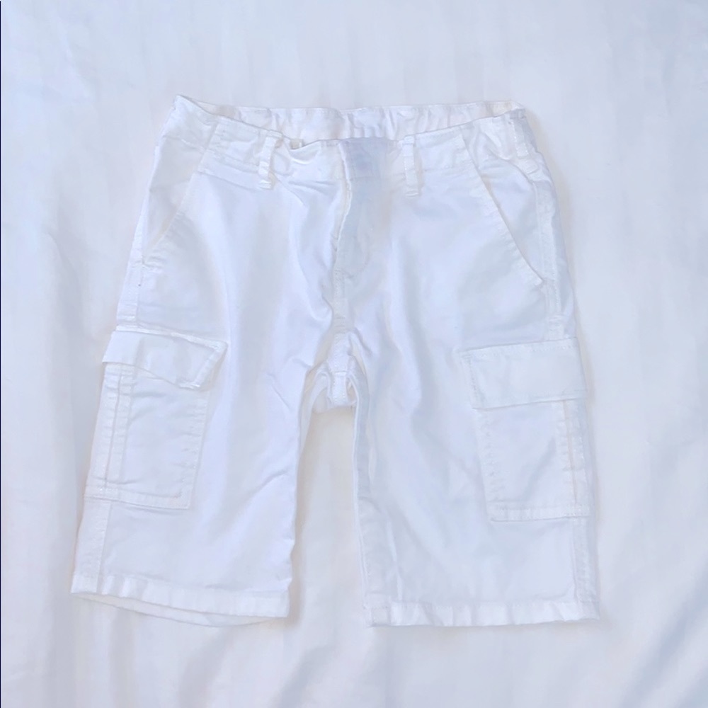 pair of white KIDS shorts